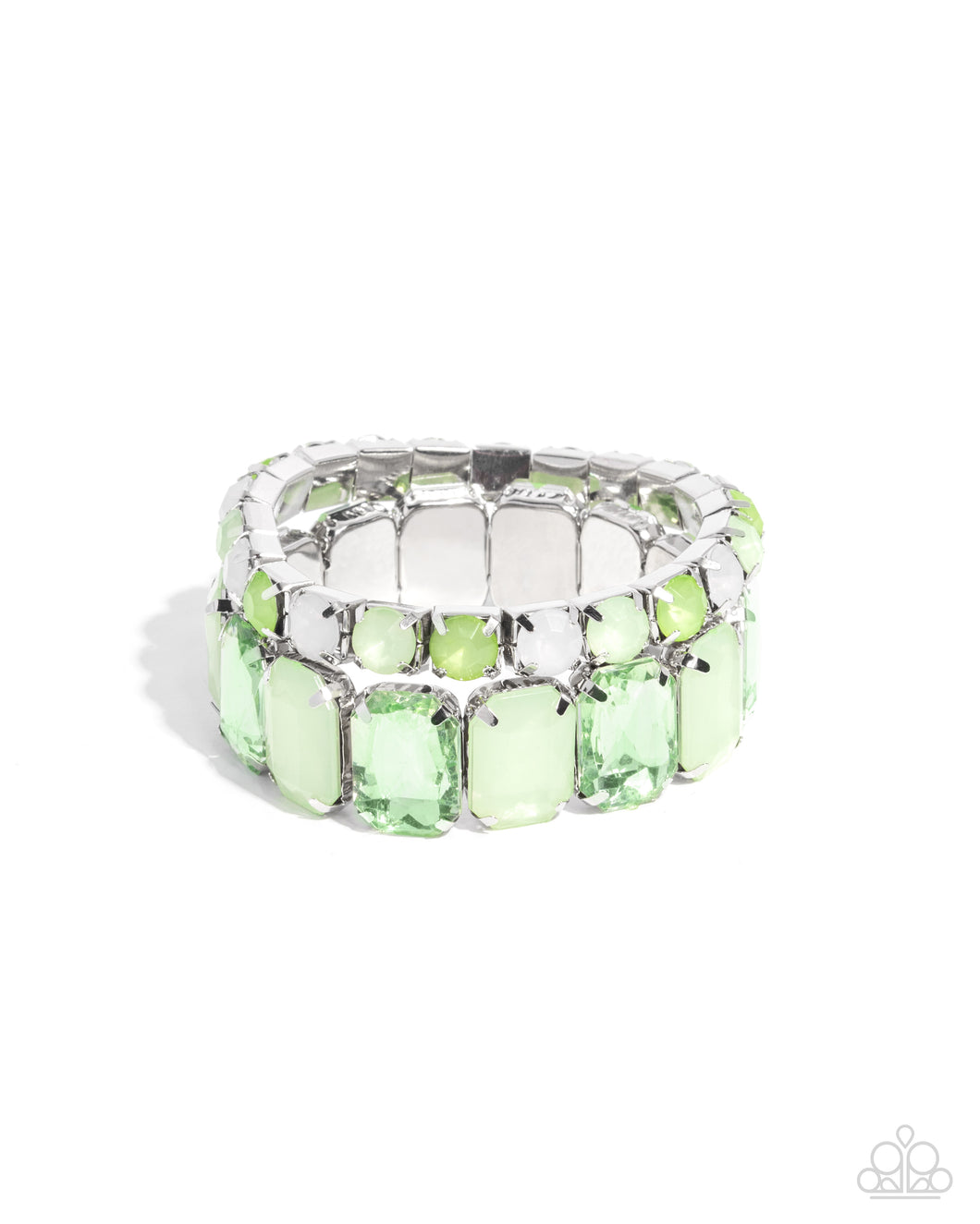 Mismatched Mood - Green Bracelet