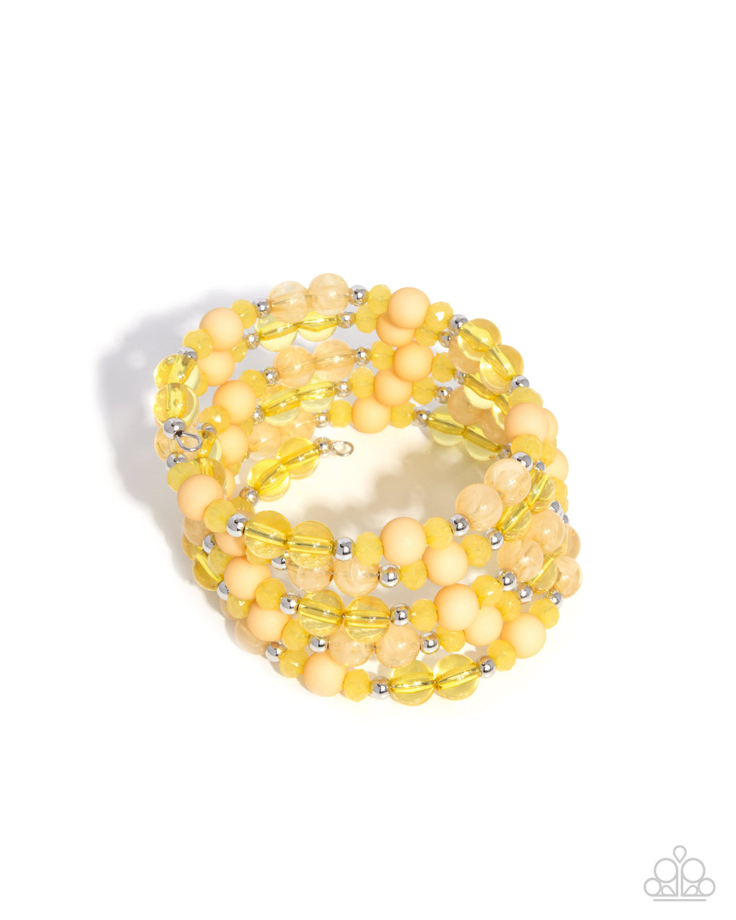 Colorful Chorus - Yellow Coil Bracelet