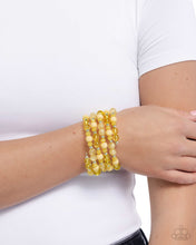 Load image into Gallery viewer, Colorful Chorus - Yellow Coil Bracelet
