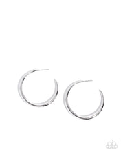 Load image into Gallery viewer, Sleek Selvage - Silver Hoops
