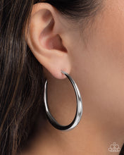 Load image into Gallery viewer, Sleek Selvage - Silver Hoops

