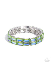 Load image into Gallery viewer, Symmetrical Statement - Green Bracelet
