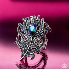 Load image into Gallery viewer, Polished Peacock - Blue Ring
