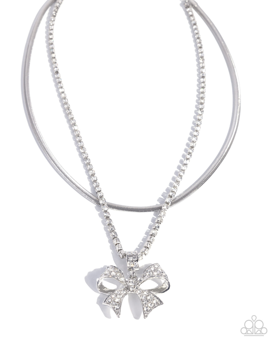 Cheerful Coquette - White Necklace - Paparazzi