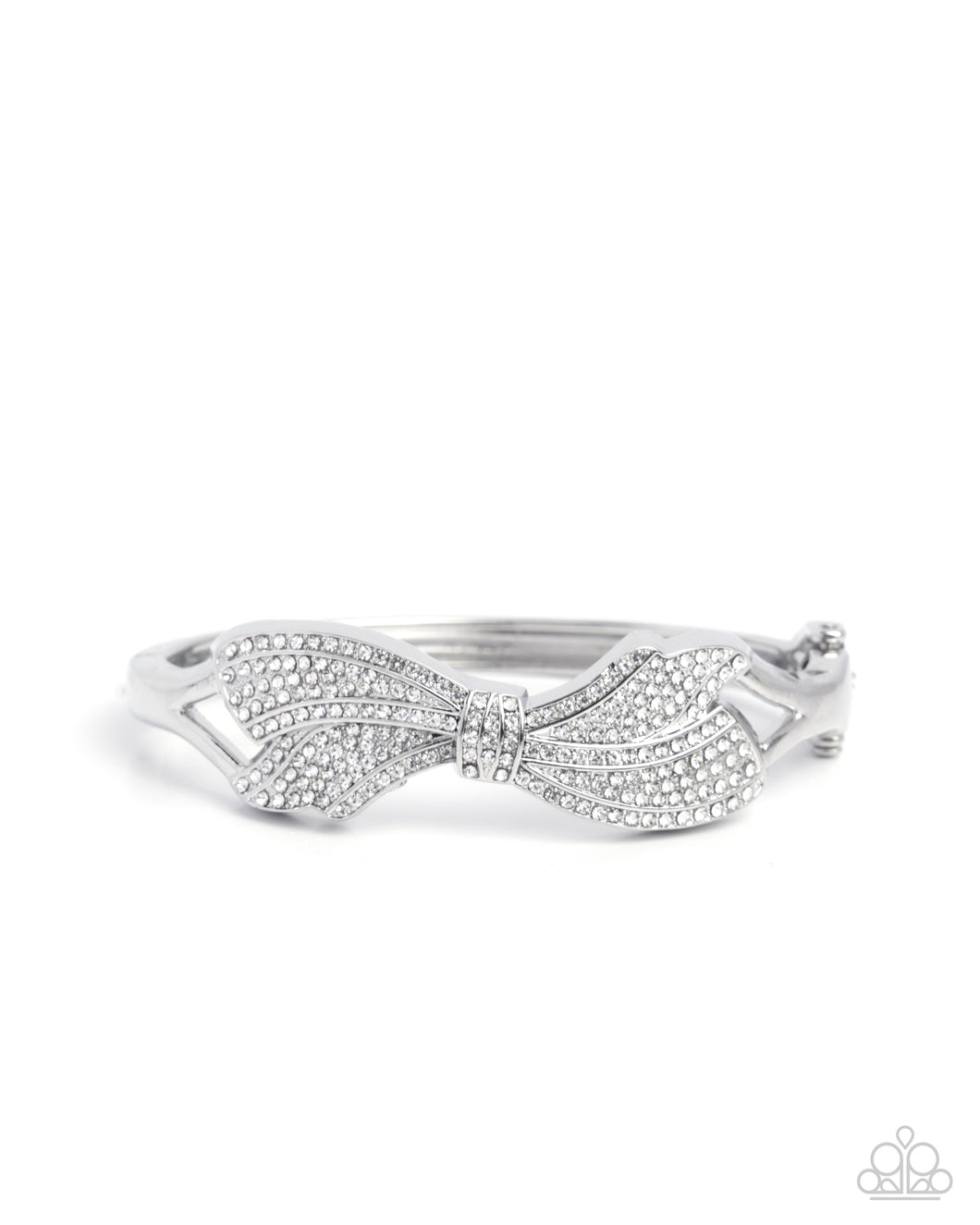 Blissful Bow - White Hinge Bracelet