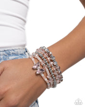 Load image into Gallery viewer, Aerial Abundance - Pink Butterfly Bracelet - Paparazzi
