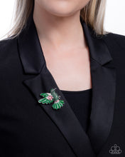 Load image into Gallery viewer, Hummingbird Heirloom - Green Brooch
