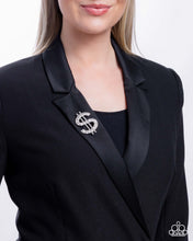 Load image into Gallery viewer, Raking in the Bling - White Brooch
