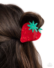 Load image into Gallery viewer, Strawberry Showcase - Red Hair Clip
