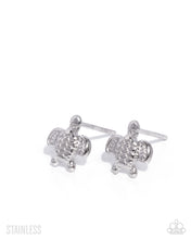 Load image into Gallery viewer, Tactical Turtle - Silver Stainless Steel Earrings
