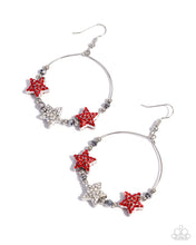 Load image into Gallery viewer, Country Countdown - Red - Paparazzi Earrings
