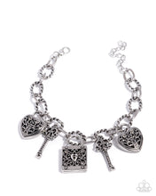 Load image into Gallery viewer, Flirty Filigree - Silver Charm Bracelet
