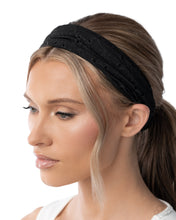 Load image into Gallery viewer, Eyelet Elegance - Black Headband - Paparazzi

