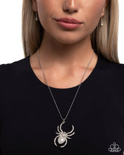 Load image into Gallery viewer, Spider Story - White Necklace - Paparazzi
