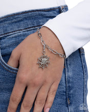 Load image into Gallery viewer, Spiderweb Selfie - Silver Charm - Rhodium Plated
