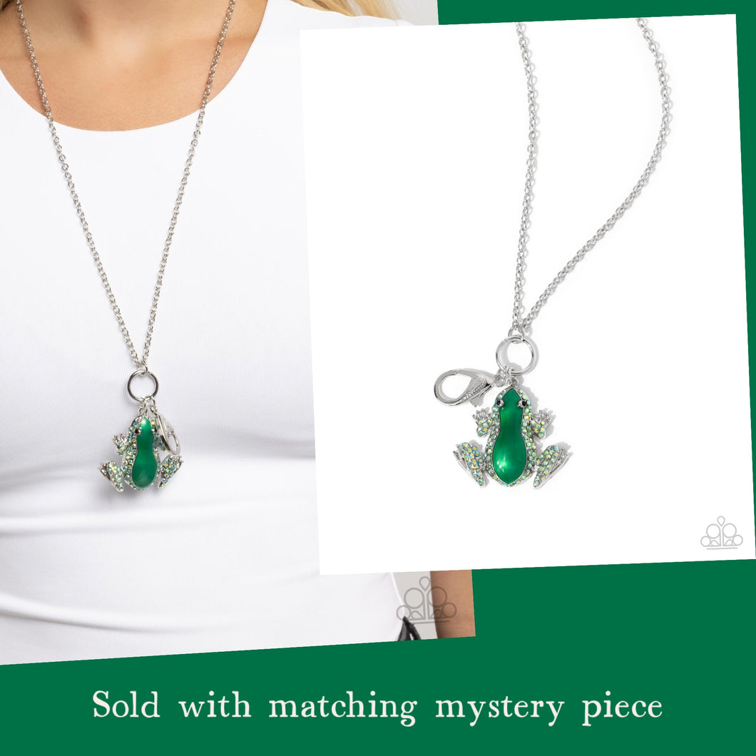 Tree Frog - Green - Paparazzi Lanyard Necklace + Mystery