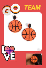 Load image into Gallery viewer, Shooting Hoops Basketball Post - Orange - Paparazzi Earrings
