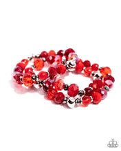 Load image into Gallery viewer, Stack of GLASS - Red Bracelet - Paparazzi
