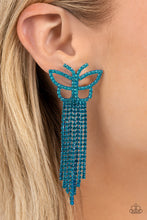 Load image into Gallery viewer, Billowing Butterflies Blue Earrings - July 2023 Life of the Party
