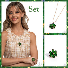 Load image into Gallery viewer, Complete Green Gem Four Leaf Clover Look - Paparazzi Set
