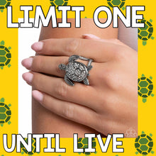 Load image into Gallery viewer, PREORDER ~ Turtle Triumph - Silver Turtle Ring - Paparazzi LIMIT ONE
