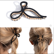 Load image into Gallery viewer, Coquette Clip - Black Hair Clip - Paparazzi
