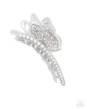 Load image into Gallery viewer, Pastoral Pearls - White Butterfly Claw Hair Clip - Paparazzi
