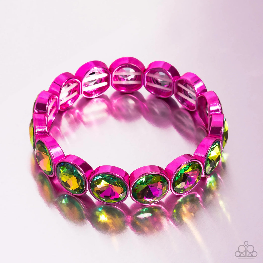 Radiant On Repeat - Pink Bracelet