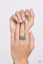 Load image into Gallery viewer, Denim Daydream - Blue Denim Heart Ring
