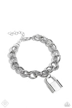 Load image into Gallery viewer, Watch the LOCK - silver - Paparazzi bracelet
