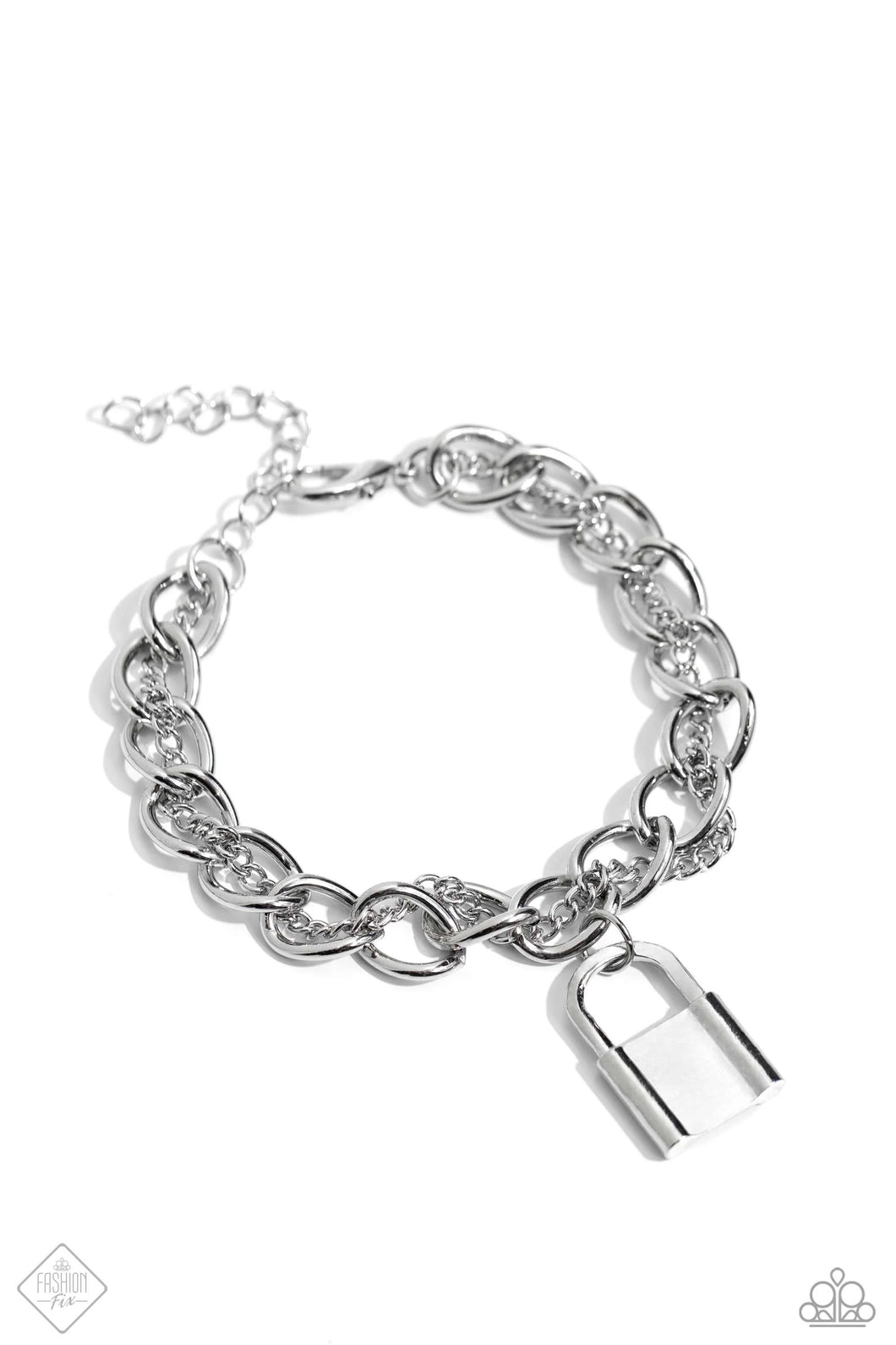 Watch the LOCK - silver - Paparazzi bracelet