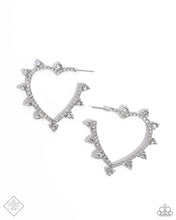 Load image into Gallery viewer, Excessive Elevation - White earrings - Paparazzi
