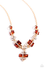 Load image into Gallery viewer, Borderline Bling - brown - Paparazzi necklace
