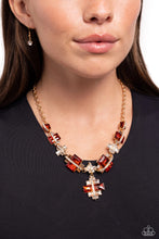 Load image into Gallery viewer, Borderline Bling - brown - Paparazzi necklace
