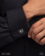 Load image into Gallery viewer, Iconic Invitation - Black and Silver Cuff Links
