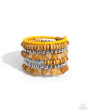 Load image into Gallery viewer, Plentiful Pizzazz - Yellow Coil Bracelet - Paparazzi
