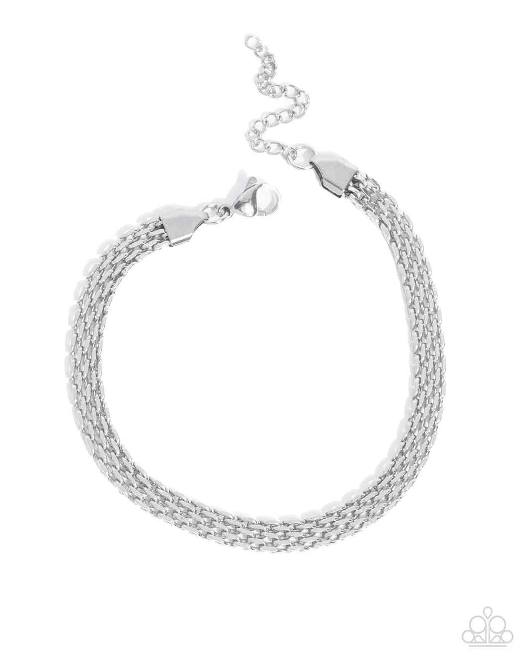 Chained Constitution - Silver Men's Bracelet