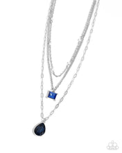 Load image into Gallery viewer, Giddy Glitter - Blue - Paparazzi Necklace
