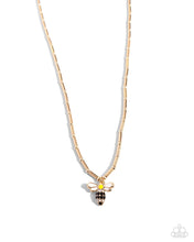 Load image into Gallery viewer, Bees Knees - Gold Paparazzi Necklace
