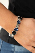 Load image into Gallery viewer, Extra Exposure - Black - Blue - Hematite Bracelet - Paparazzi
