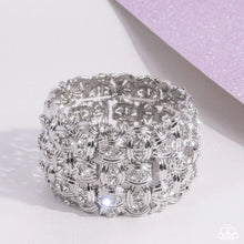Load image into Gallery viewer, Woven Wardrobe - white - Paparazzi bracelet
