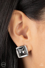 Load image into Gallery viewer, Paparazzi - Sparkle Squared - Silver Clip-On
