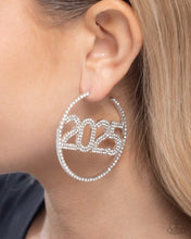 Load image into Gallery viewer, This is Gonna Be My Year - White - Paparazzi Earrings
