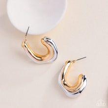 Load image into Gallery viewer, Metallic Multicolored - Multi Metal Hoops
