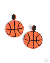 Load image into Gallery viewer, Shooting Hoops Basketball Post - Orange - Paparazzi Earrings
