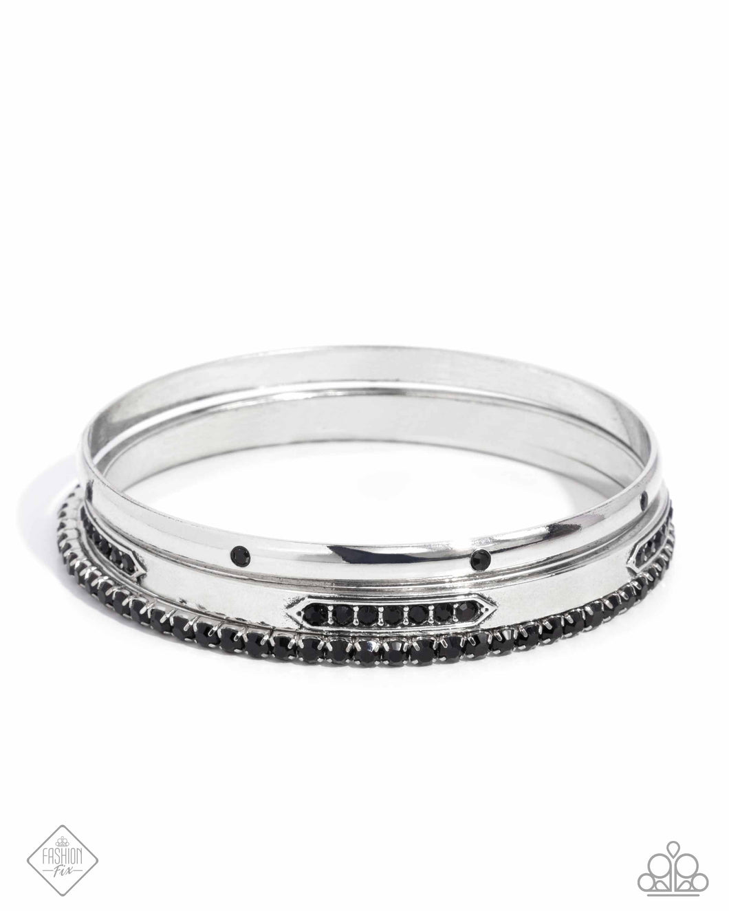 Vicious Value - Black - Paparazzi Bangle Bracelet