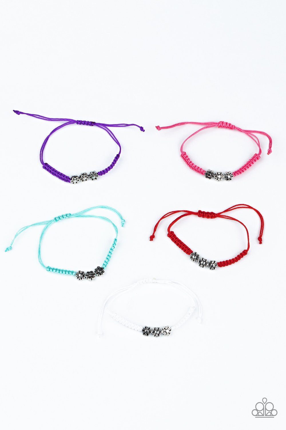 Starlet Shimmer Floral Pull String Bracelets