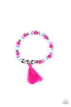 Load image into Gallery viewer, Starlet Shimmer Silver Hearts and Colorful Tassel Bracelets
