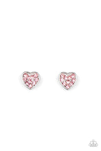 Load image into Gallery viewer, Starlet Shimmer Glittery Pink Rhinestone Earrings
