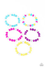 Load image into Gallery viewer, Starlet Shimmer Glassy Bead Silver Studded Accent Bracelets
